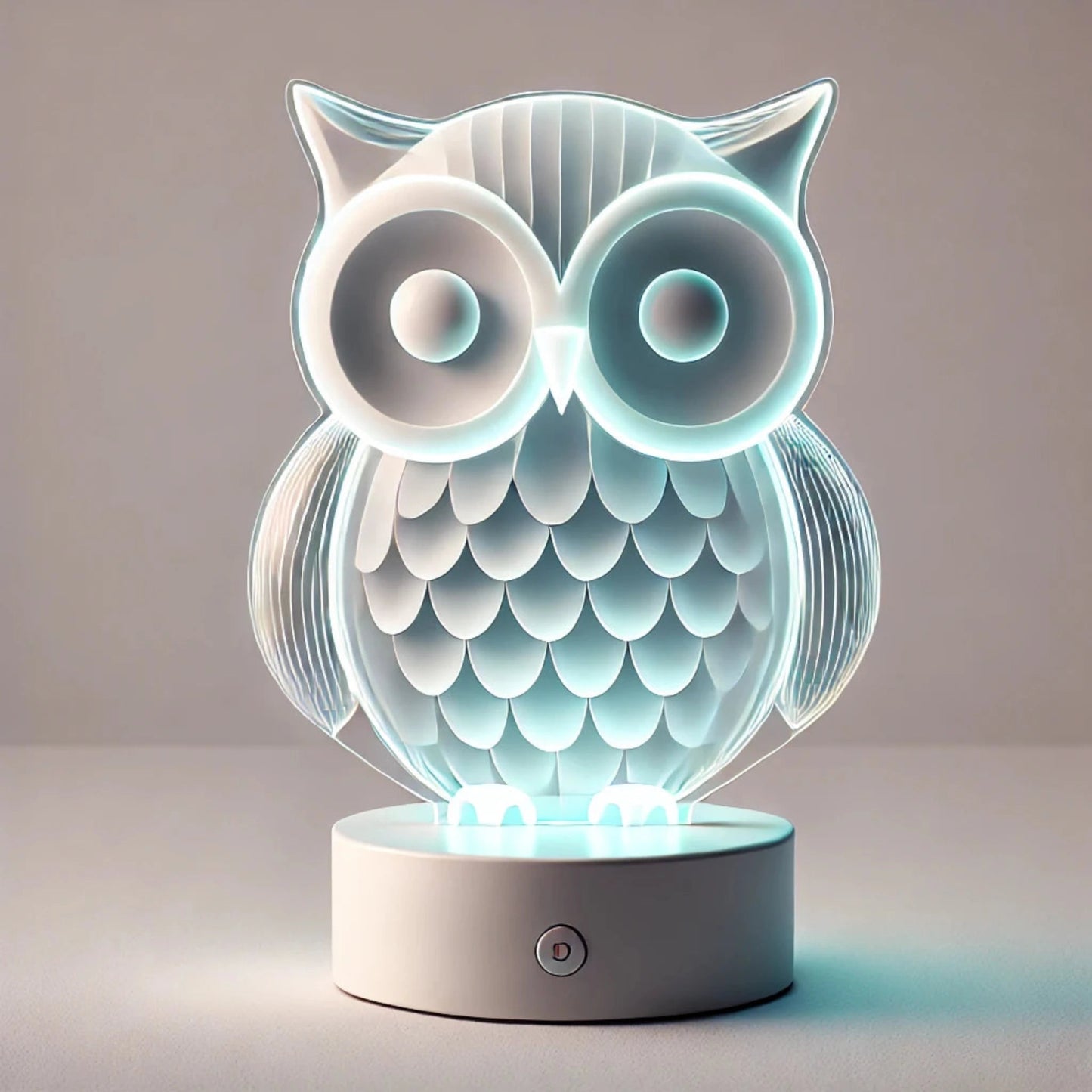 3D Eulen - Nachtlicht aus Acryl: USB - LED - Lampe mit Farbwechsel für Kinderzimmer - Nachtlicht Kinder