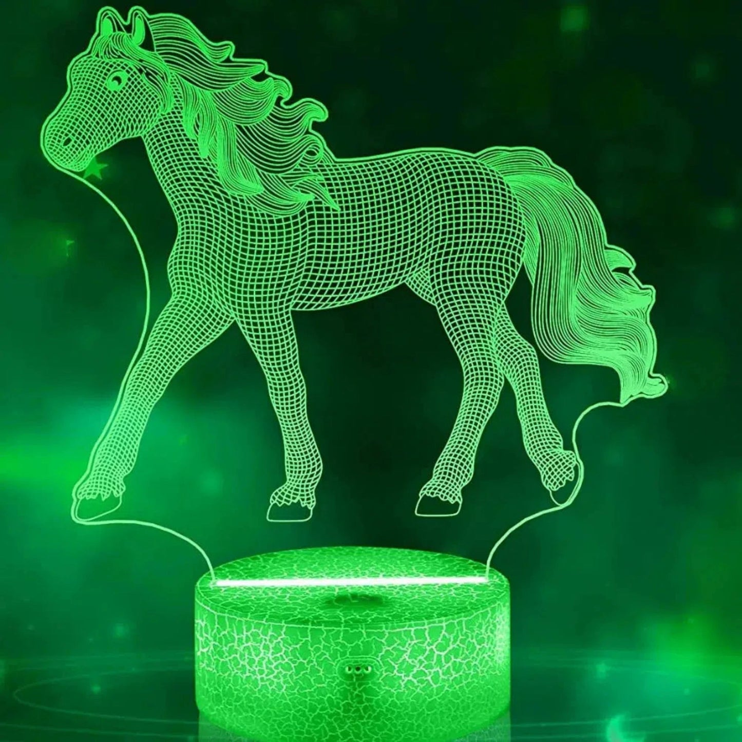 3D LED Nachtlicht Pferd – Magische Schlummerleuchte für Kinder - Nachtlicht Kinder