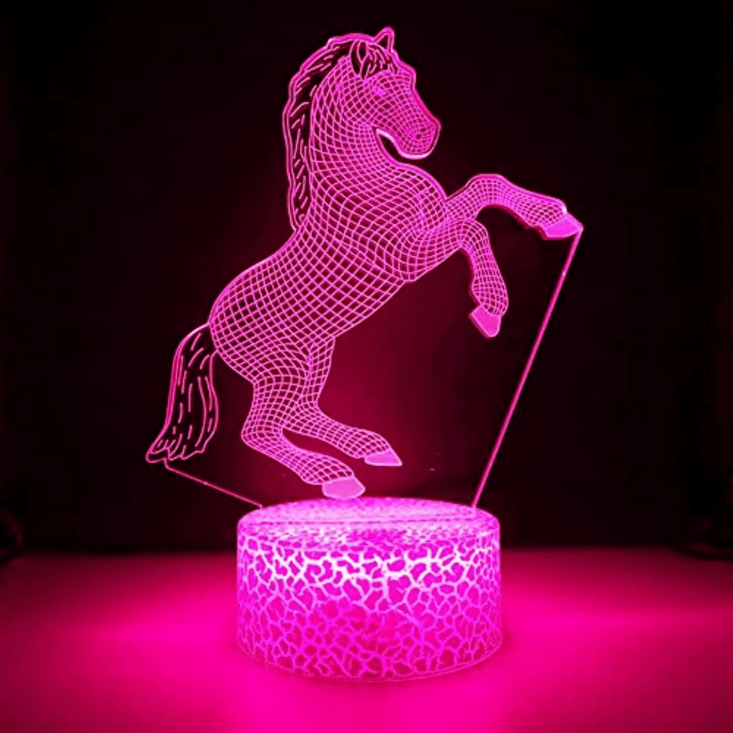 3D LED Nachtlicht Pferd – Magische Schlummerleuchte für Kinder - Nachtlicht Kinder