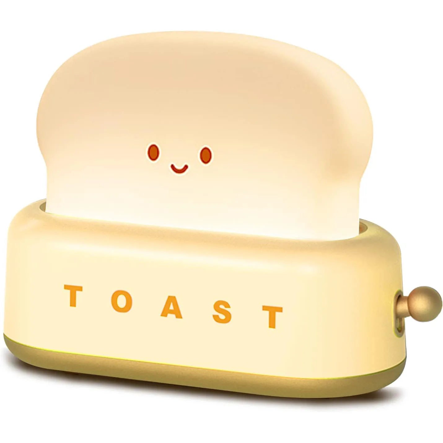 BANDIAN Brot Toast Cartoon LED Nachtlicht Nette Wohnkultur Kawaii Brot Tisch Lampen Nacht Tragbare Licht mit Timer Winzige Lampe