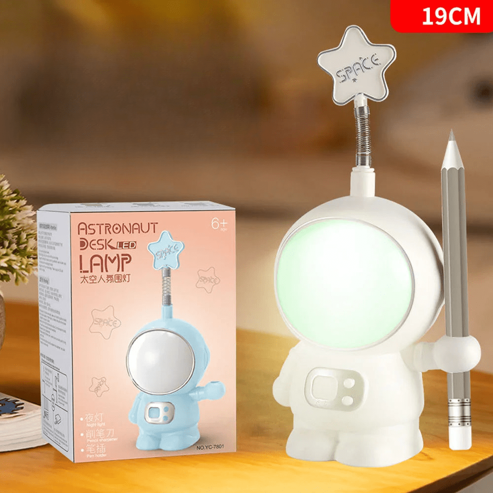 Astronaut Nachtlicht - LED Schreibtischlampe mit Stiftehalter - Nachtlicht Kinder