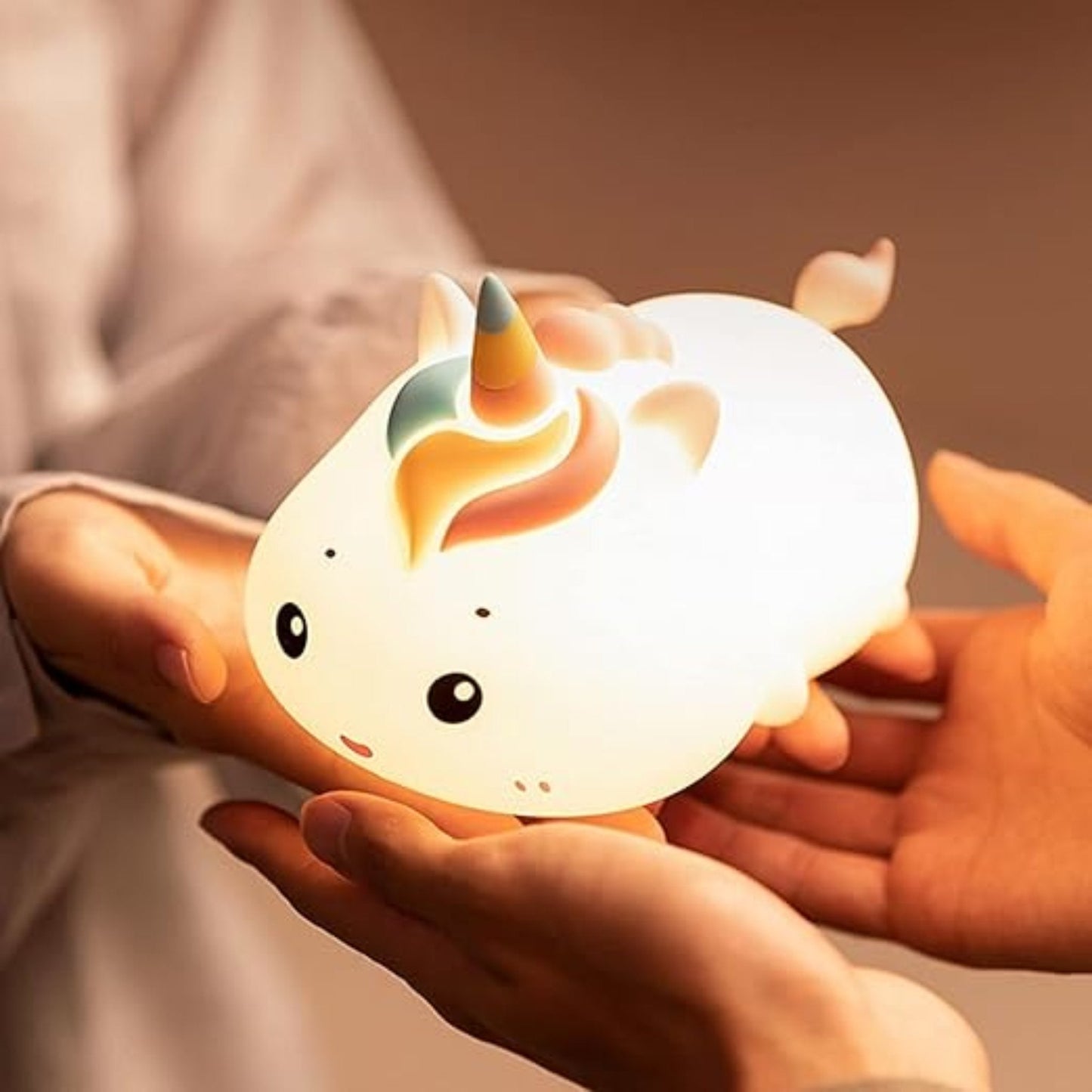 Einhorn Nachtlicht - LED Farbwechsel Lampe mit Akku - Nachtlicht Kinder