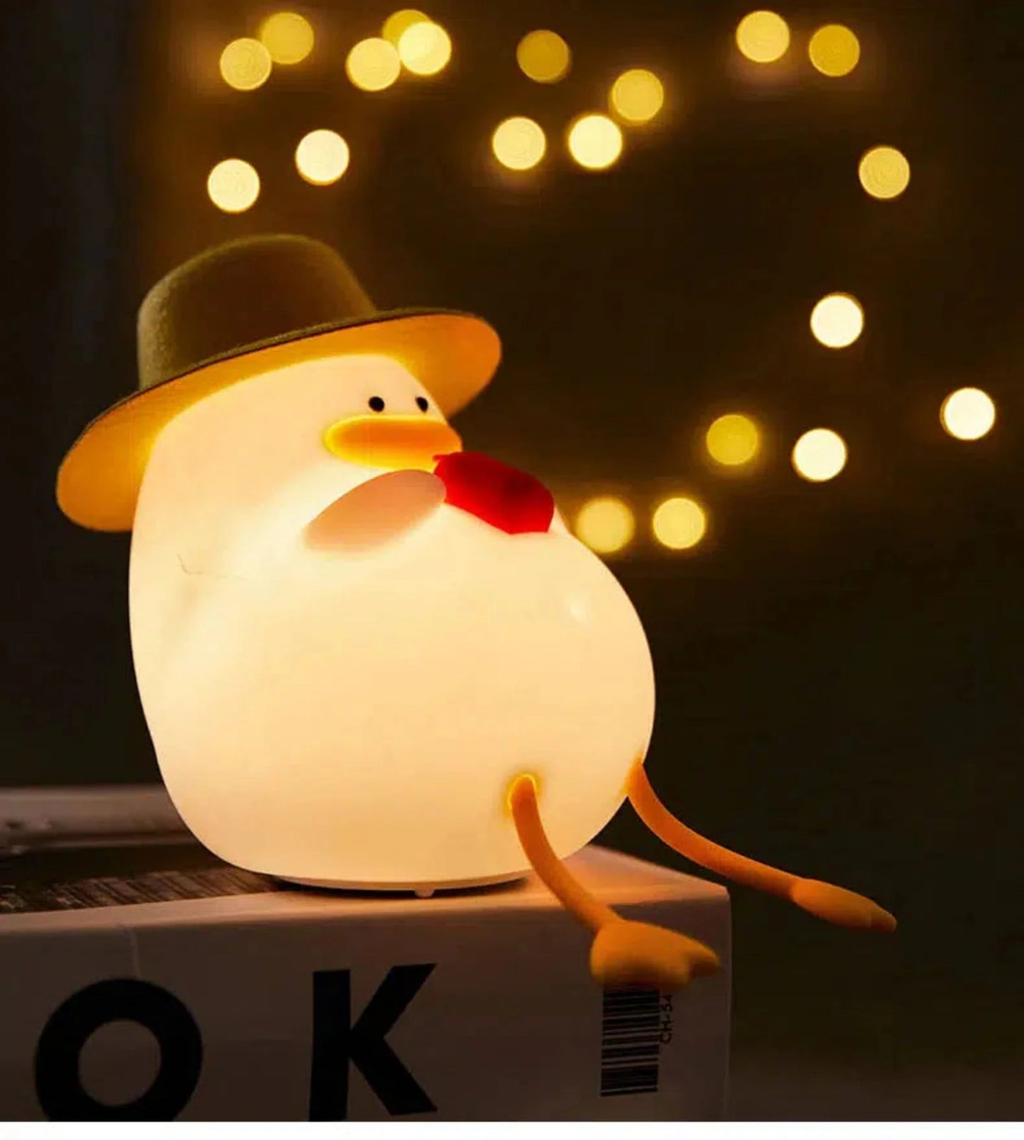 Enten - Nachtlicht mit Hut: LED - Schlummerlampe für Kinder - Nachtlicht Kinder
