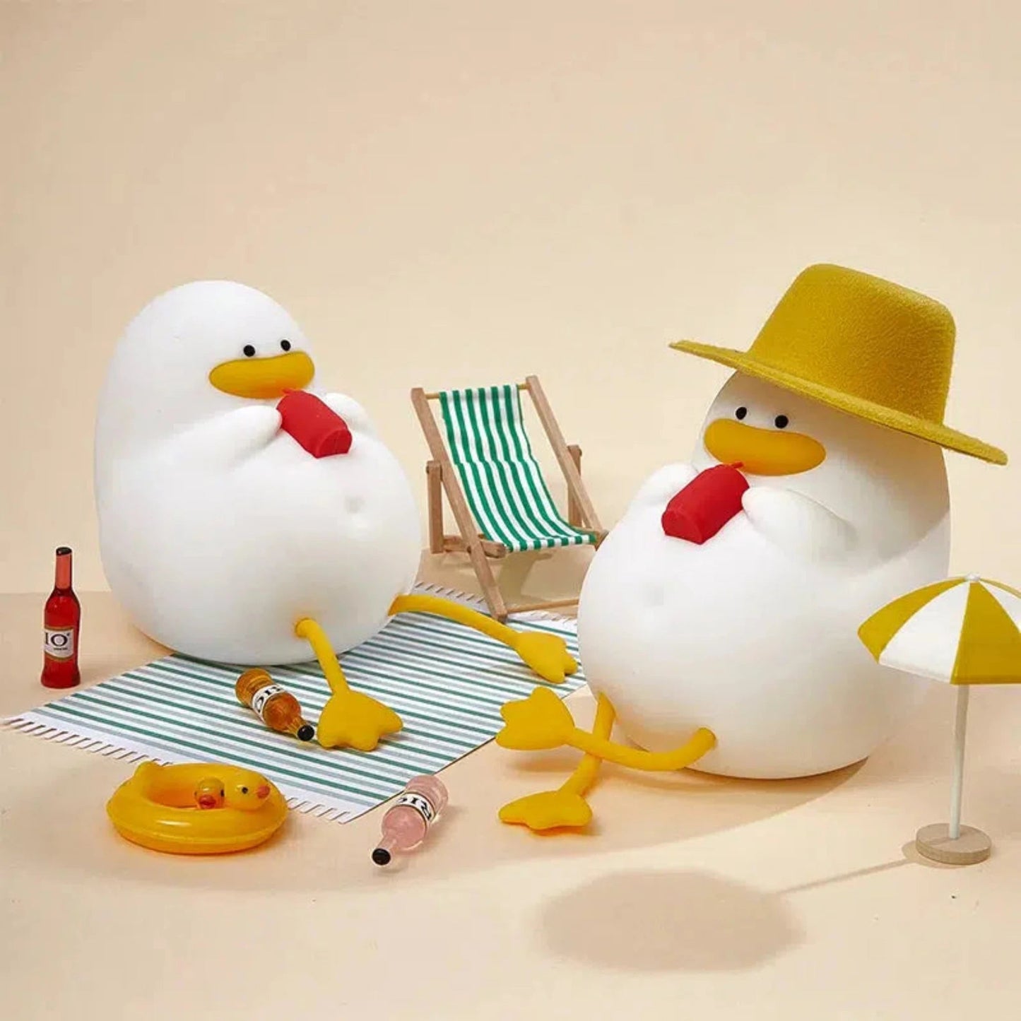Enten - Nachtlicht mit Hut: LED - Schlummerlampe für Kinder - Nachtlicht Kinder
