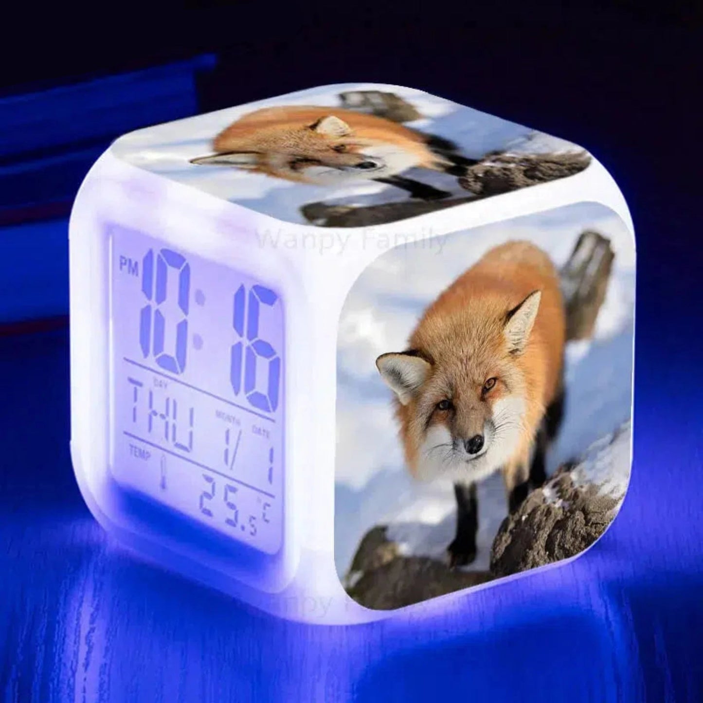 Fuchs Wecker mit Nachtlicht: Digitaler LED - Wecker für Kinder - Nachtlicht Kinder