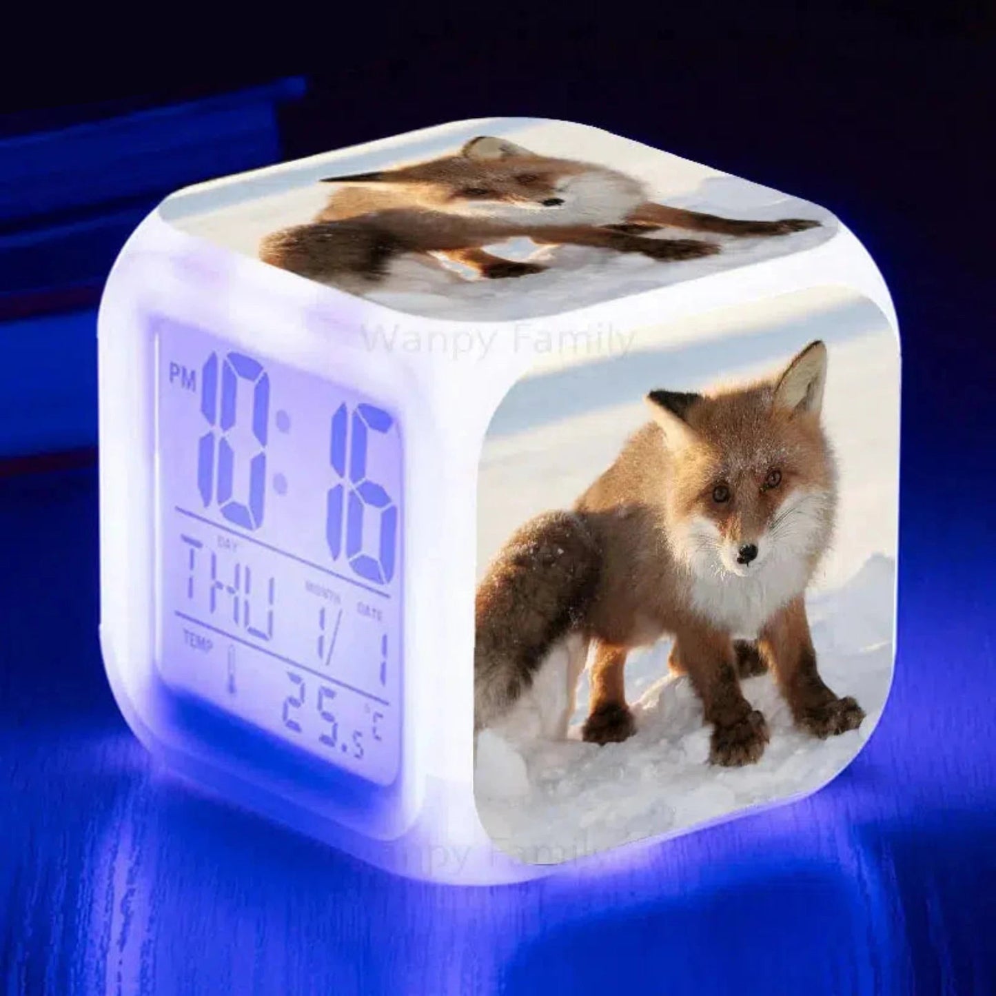 Fuchs Wecker mit Nachtlicht: Digitaler LED - Wecker für Kinder - Nachtlicht Kinder