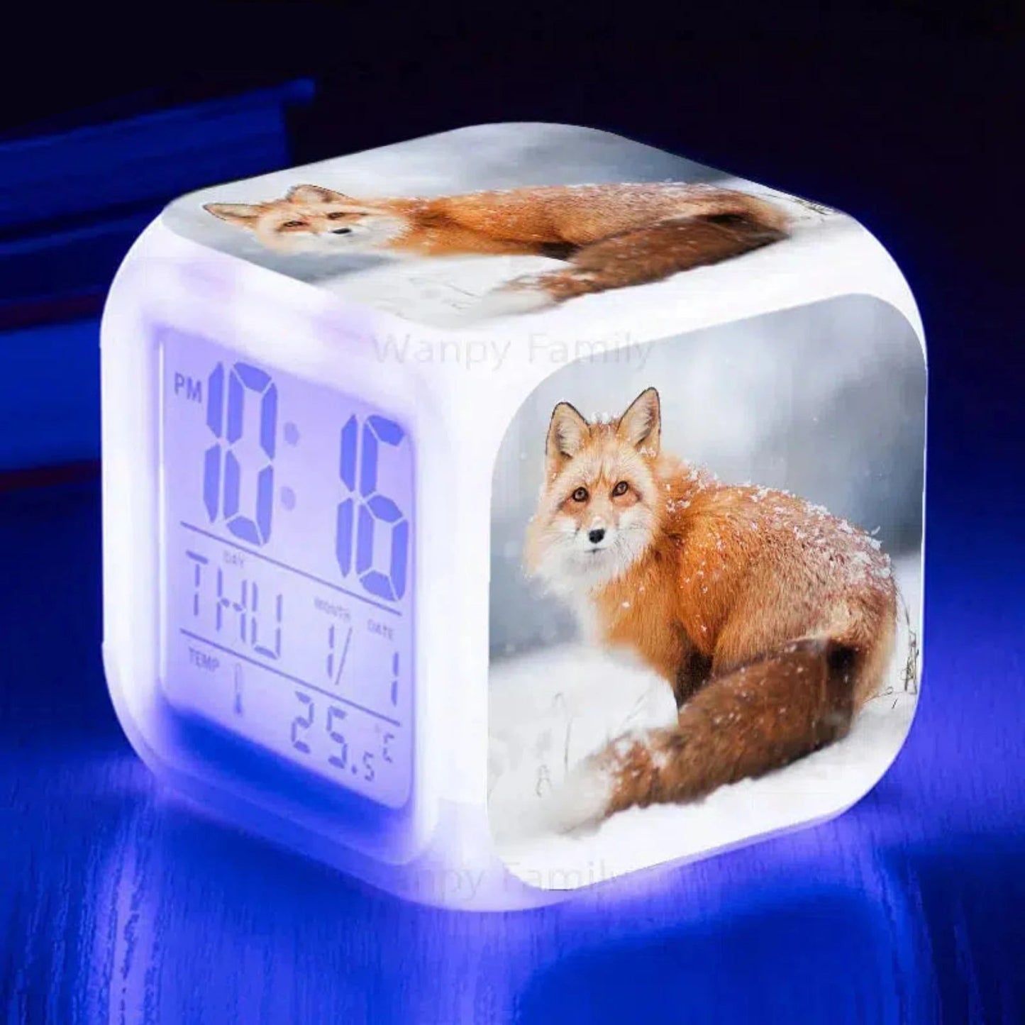 Fuchs Wecker mit Nachtlicht: Digitaler LED - Wecker für Kinder - Nachtlicht Kinder