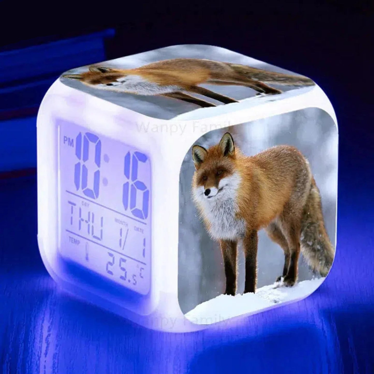 Fuchs Wecker mit Nachtlicht: Digitaler LED - Wecker für Kinder - Nachtlicht Kinder