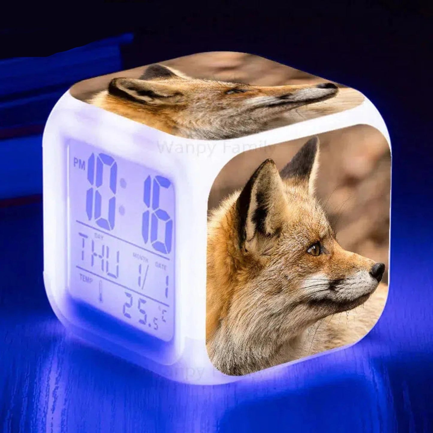Fuchs Wecker mit Nachtlicht: Digitaler LED - Wecker für Kinder - Nachtlicht Kinder