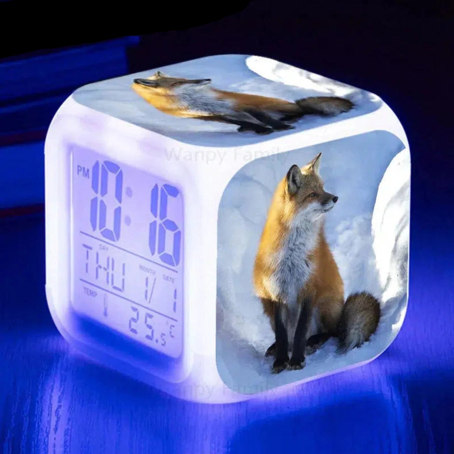 Fuchs Wecker mit Nachtlicht: Digitaler LED - Wecker für Kinder - Nachtlicht Kinder