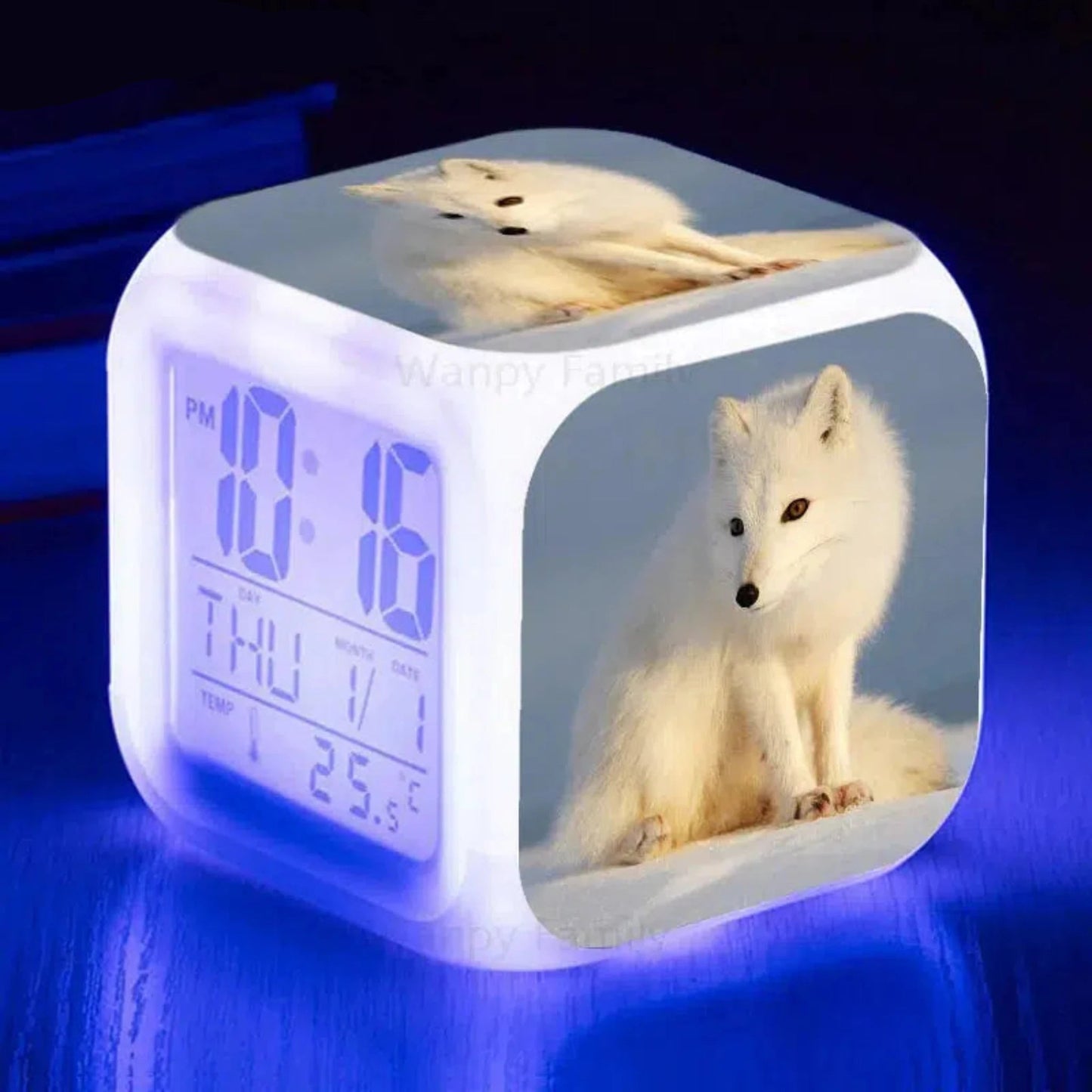 Fuchs Wecker mit Nachtlicht: Digitaler LED - Wecker für Kinder - Nachtlicht Kinder