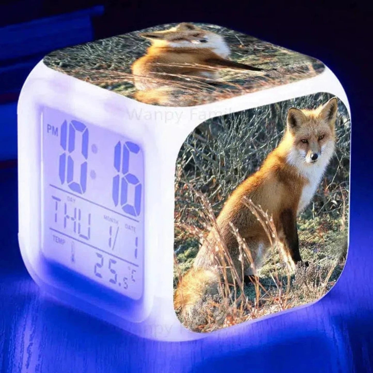 Fuchs Wecker mit Nachtlicht: Digitaler LED - Wecker für Kinder - Nachtlicht Kinder