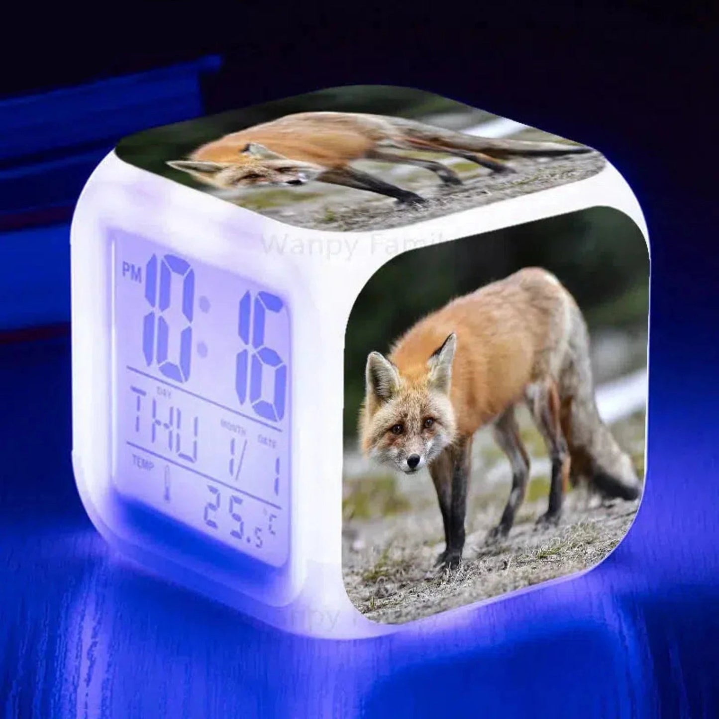Fuchs Wecker mit Nachtlicht: Digitaler LED - Wecker für Kinder - Nachtlicht Kinder