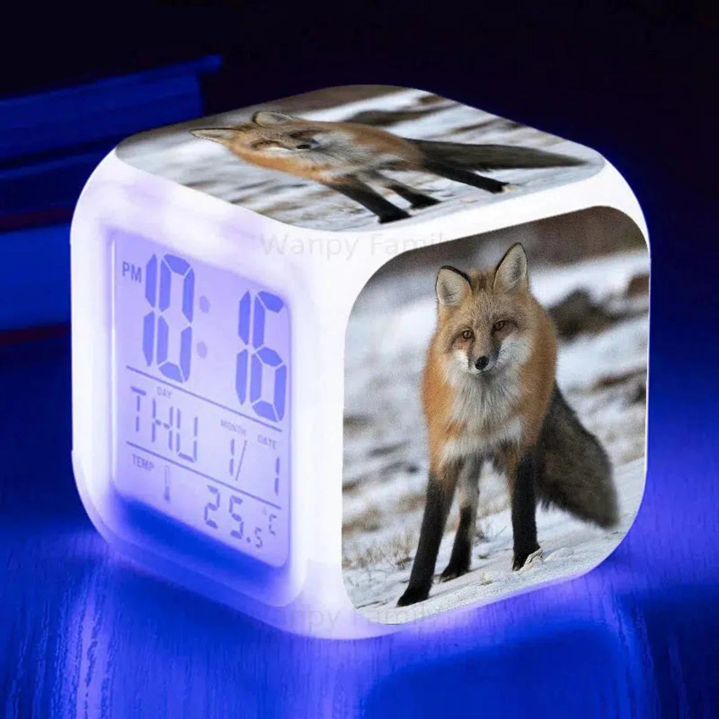 Fuchs Wecker mit Nachtlicht: Digitaler LED - Wecker für Kinder - Nachtlicht Kinder