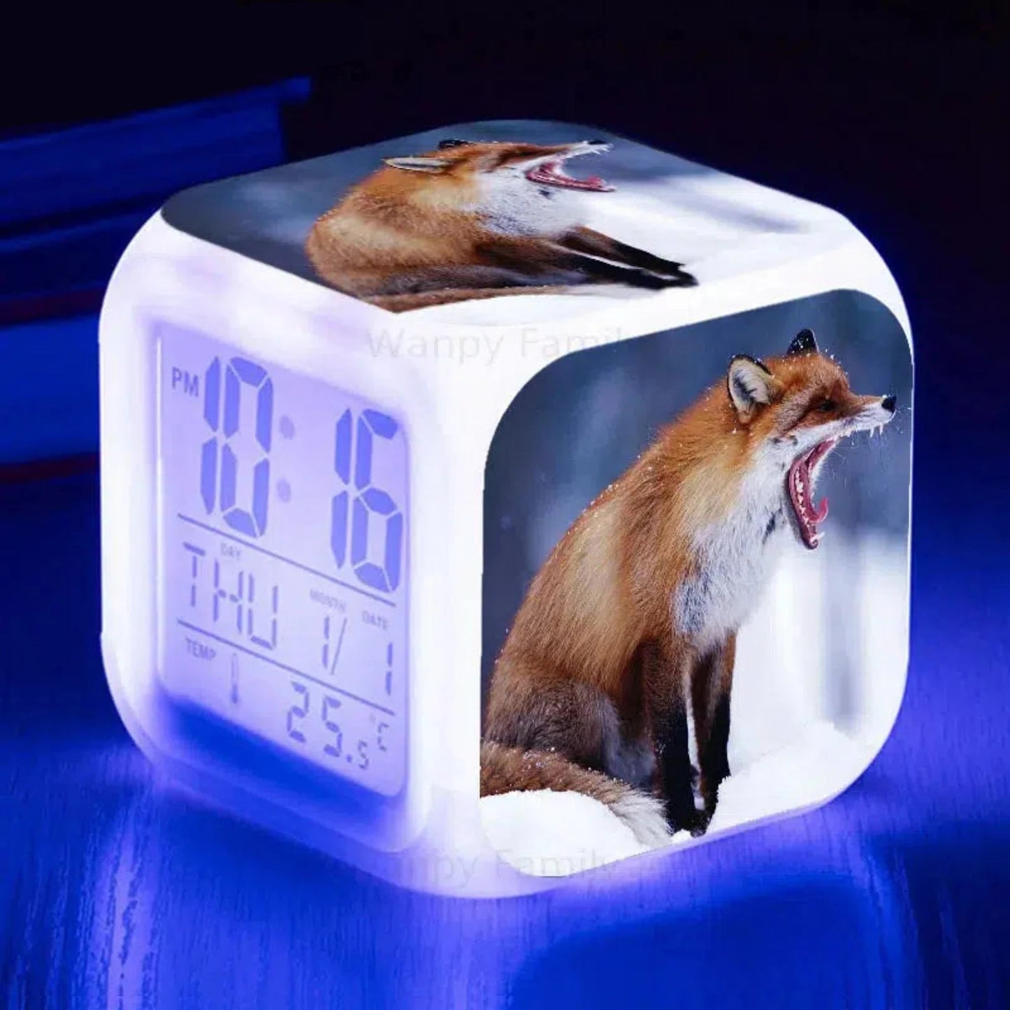 Fuchs Wecker mit Nachtlicht: Digitaler LED - Wecker für Kinder - Nachtlicht Kinder
