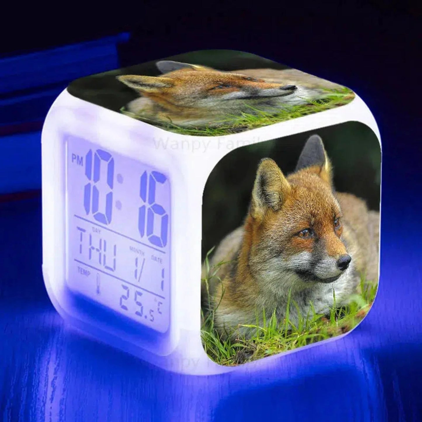 Fuchs Wecker mit Nachtlicht: Digitaler LED - Wecker für Kinder - Nachtlicht Kinder