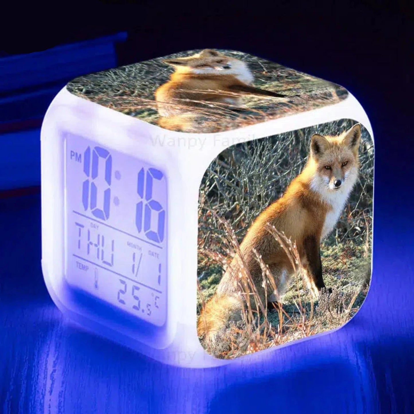 Fuchs Wecker mit Nachtlicht: Digitaler LED - Wecker für Kinder - Nachtlicht Kinder