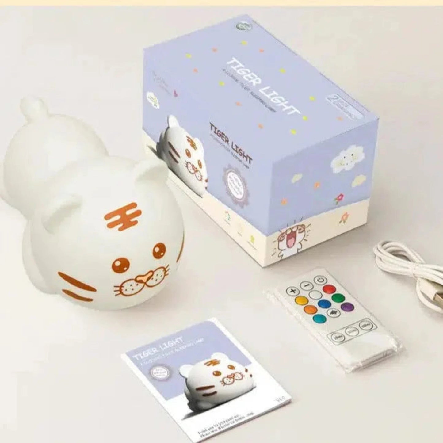 LED Nachtlicht Löwe mit Fernbedienung – Farbenfrohe Schlummerleuchte für Kinder - Nachtlicht Kinder