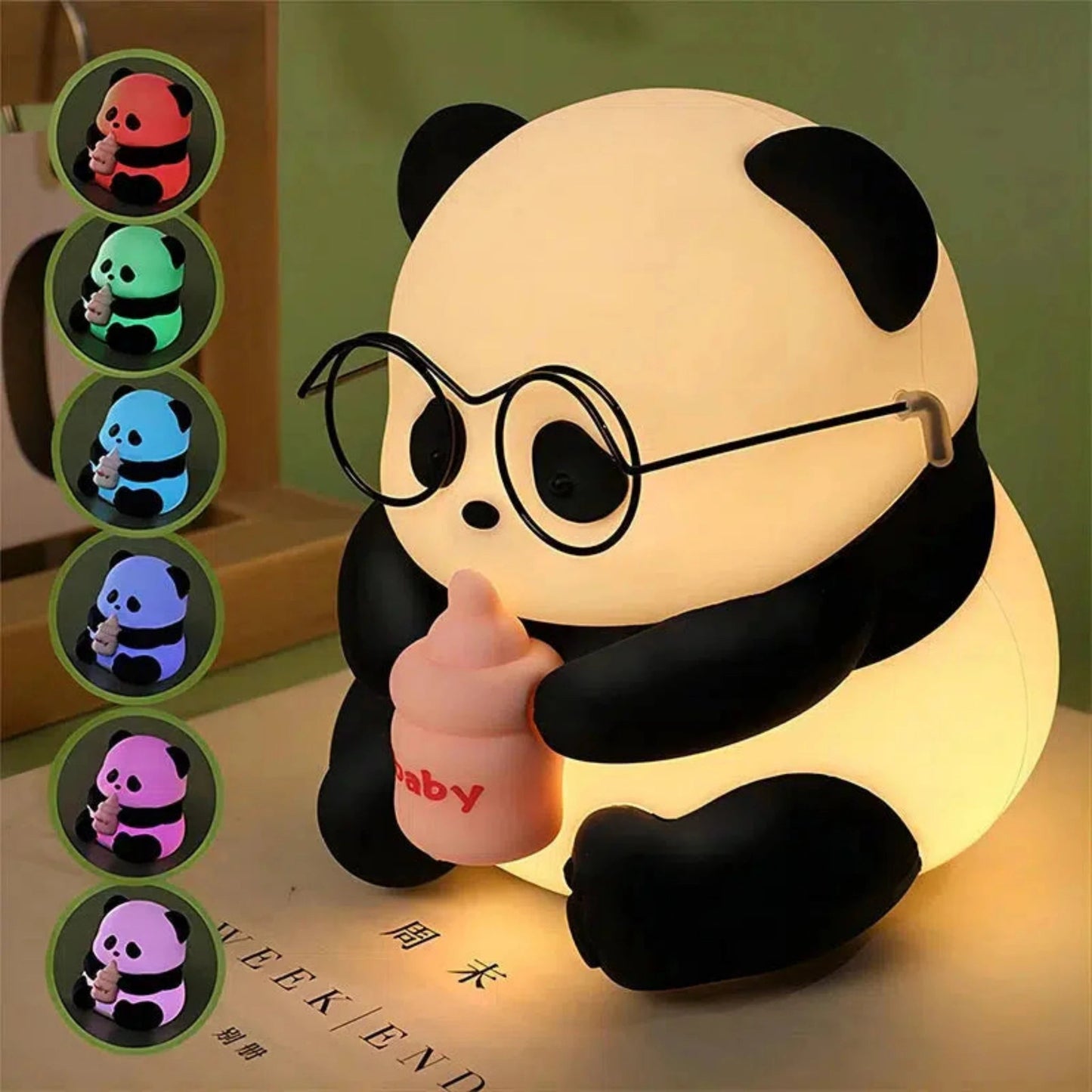 LED Nachtlicht Panda – Beruhigende Schlummerleuchte für Kinder - Nachtlicht Kinder