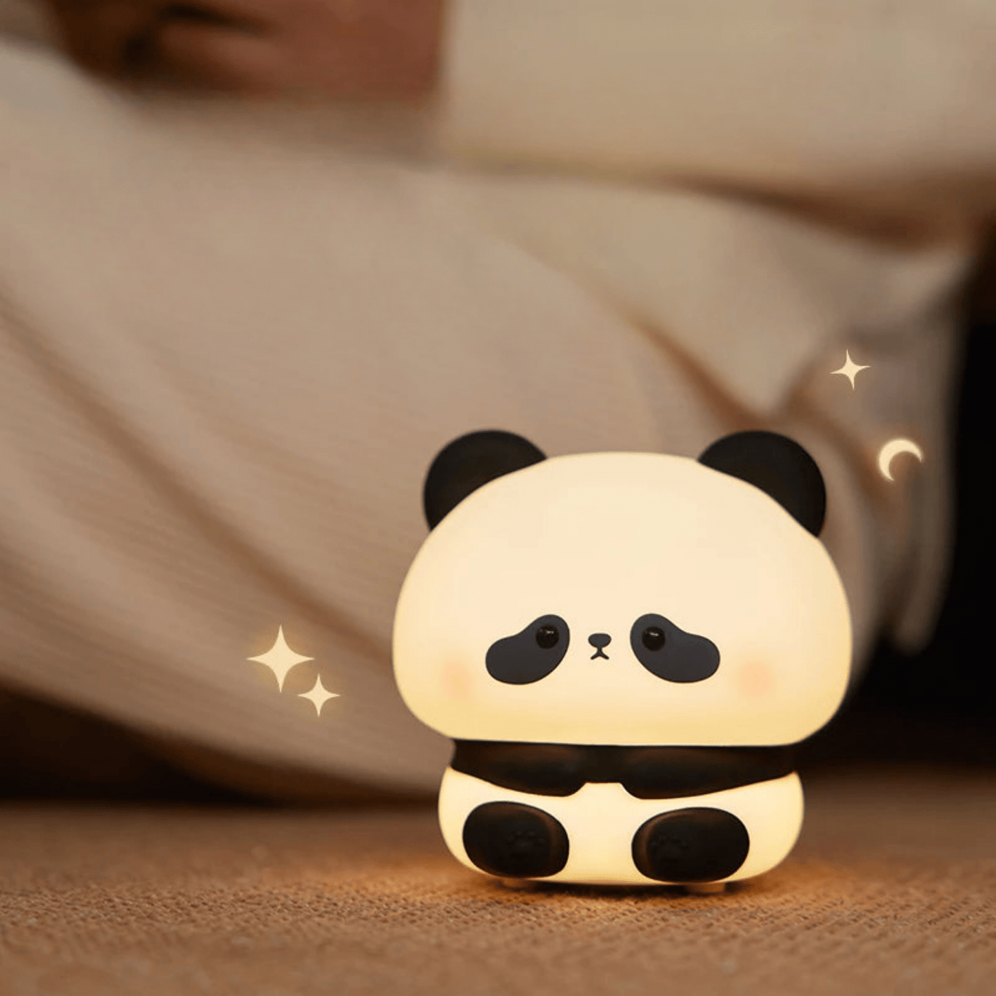LED Nachtlicht Panda – Niedliche Silikonlampe mit Touch - Steuerung und Timer - Nachtlicht Kinder
