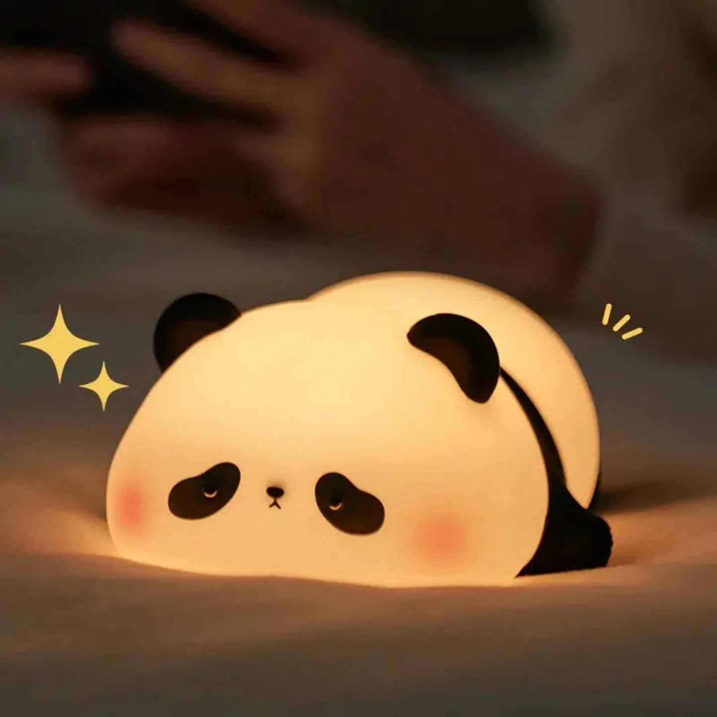 LED Nachtlicht Panda – Niedliche Silikonlampe mit Touch - Steuerung und Timer - Nachtlicht Kinder