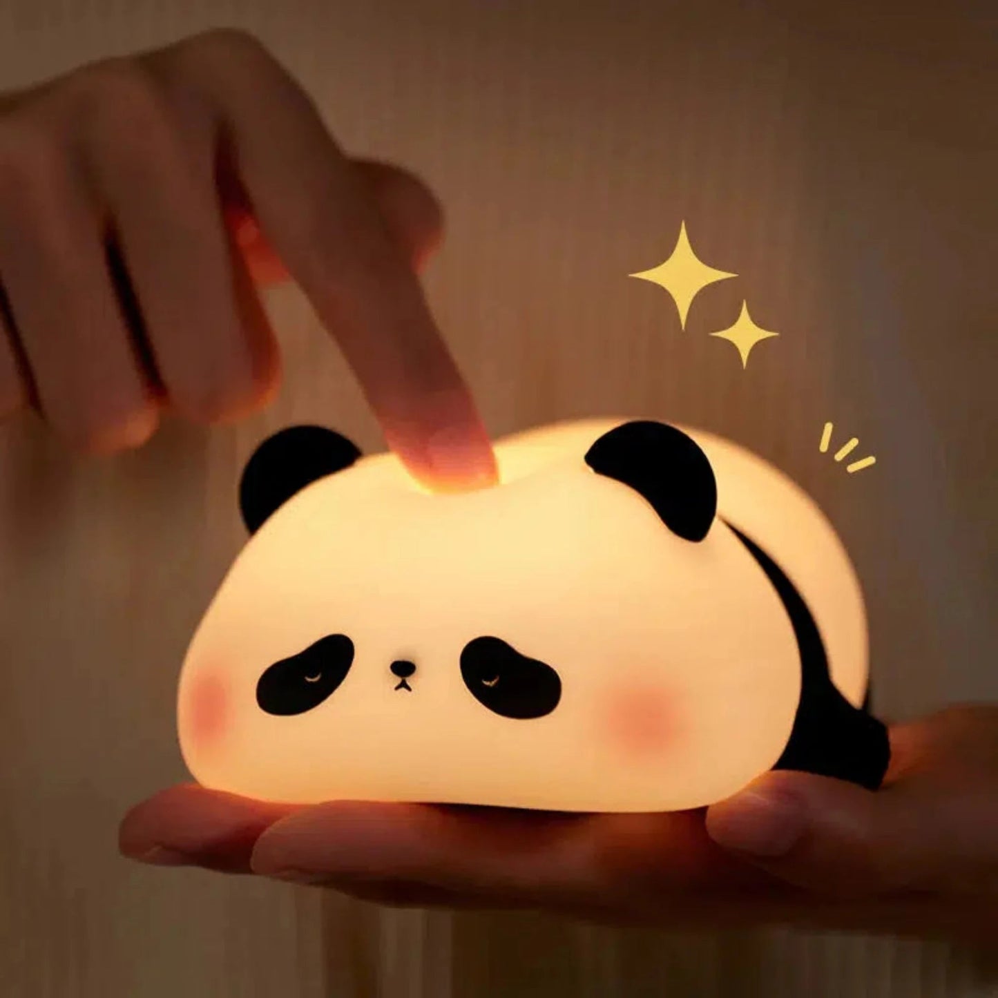 LED Nachtlicht Panda – Niedliche Silikonlampe mit Touch - Steuerung und Timer - Nachtlicht Kinder