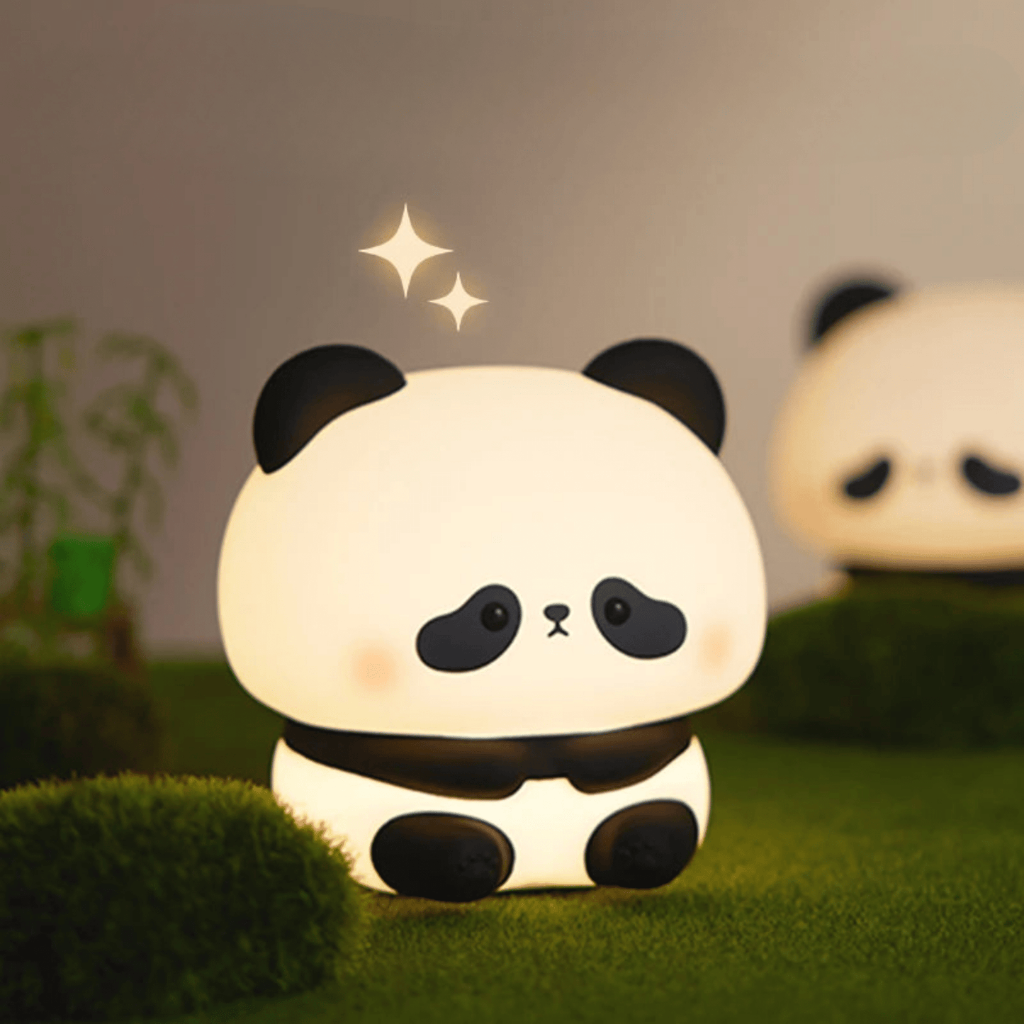 LED Nachtlicht Panda – Niedliche Silikonlampe mit Touch - Steuerung und Timer - Nachtlicht Kinder