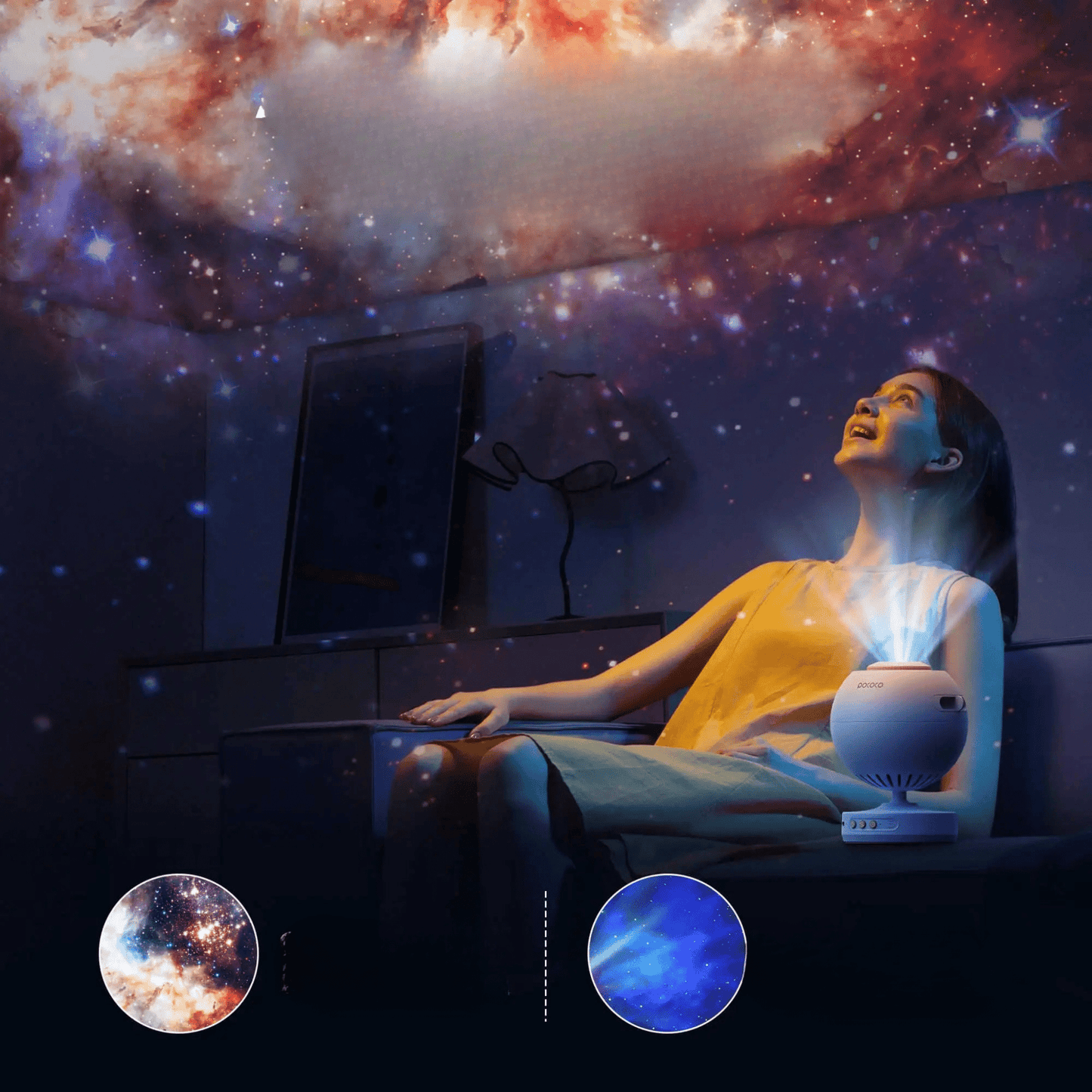LED Nachtlicht Sternenhimmel Projektor 5K Ultra HD - Nachtlicht Kinder