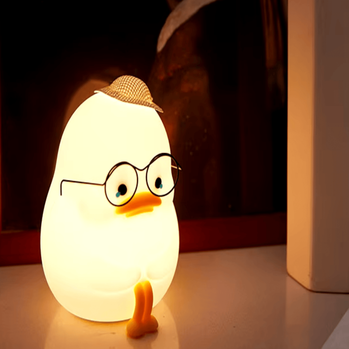 Lustige Enten - Nachtlichter: Flach oder Weinend - LED - Schlummerlampen für Kinder - Nachtlicht Kinder