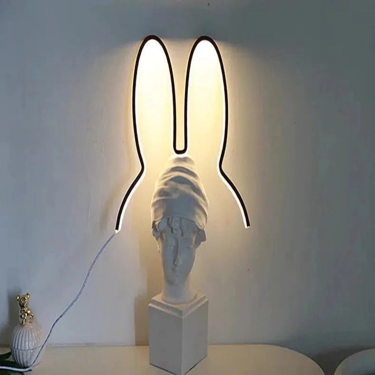 Moderne Nachtlicht Hase LED - Lampe mit USB - Anschluss - Nachtlicht Kinder