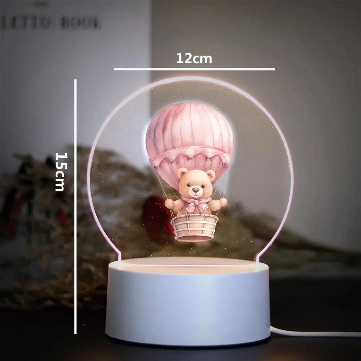 Nachtlicht Bär 3D LED mit Farbwechsel – perfektes Geschenk für Kinder - Nachtlicht Kinder