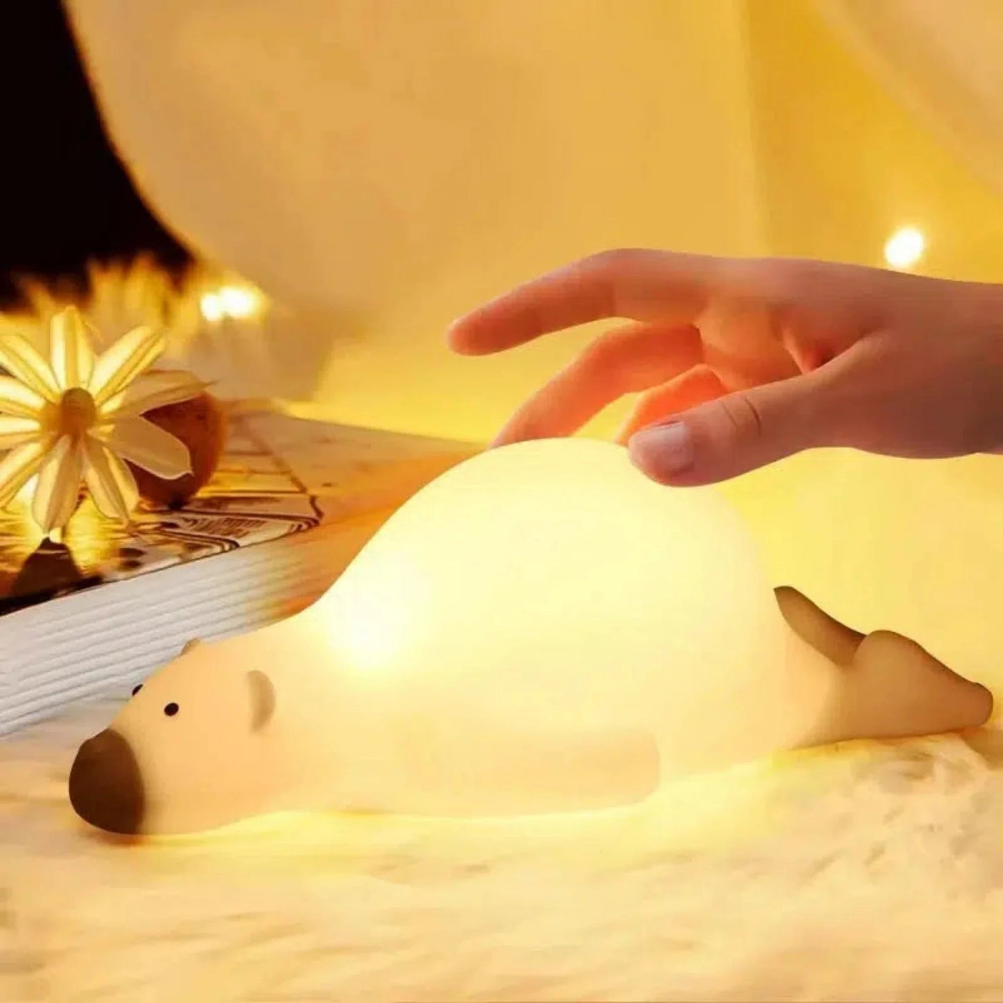 Nachtlicht Bär mit Touch Sensor und LED für Kinderzimmer - Nachtlicht Kinder