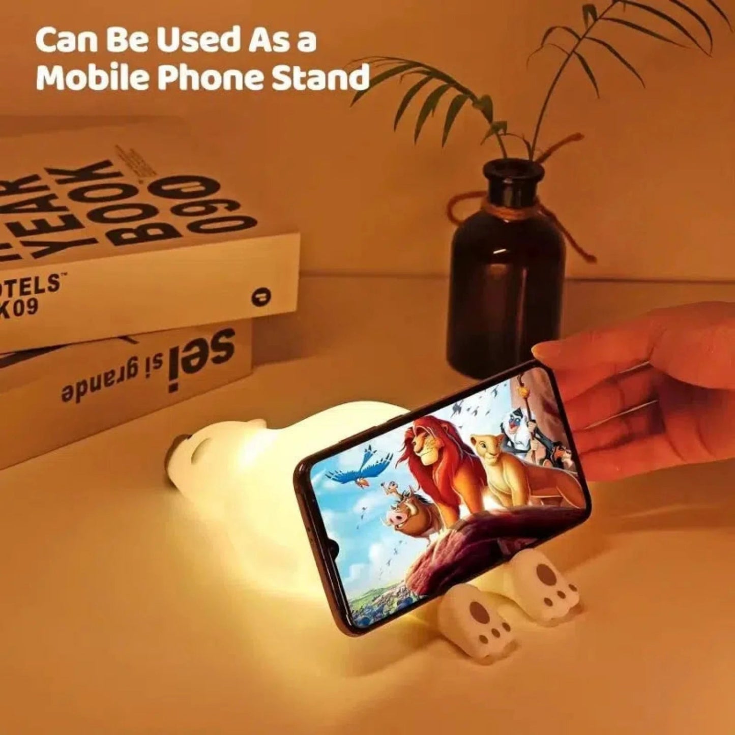 Nachtlicht Bär mit Touch Sensor und LED für Kinderzimmer - Nachtlicht Kinder