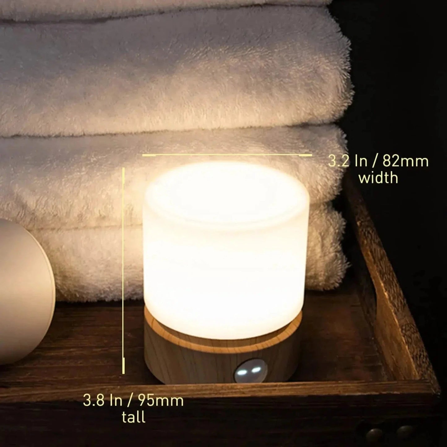 Nachtlicht dimmbar LED Holzdesign mit Stilllicht Funktion - Nachtlicht Kinder