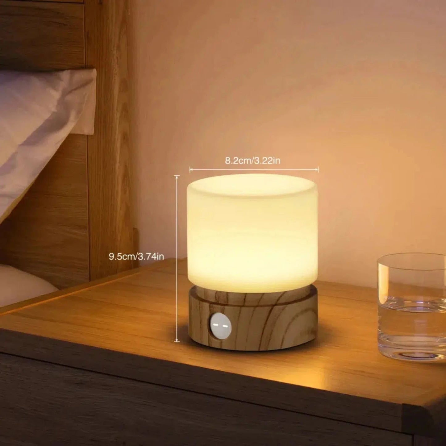 Nachtlicht dimmbar LED Holzdesign mit Stilllicht Funktion - Nachtlicht Kinder