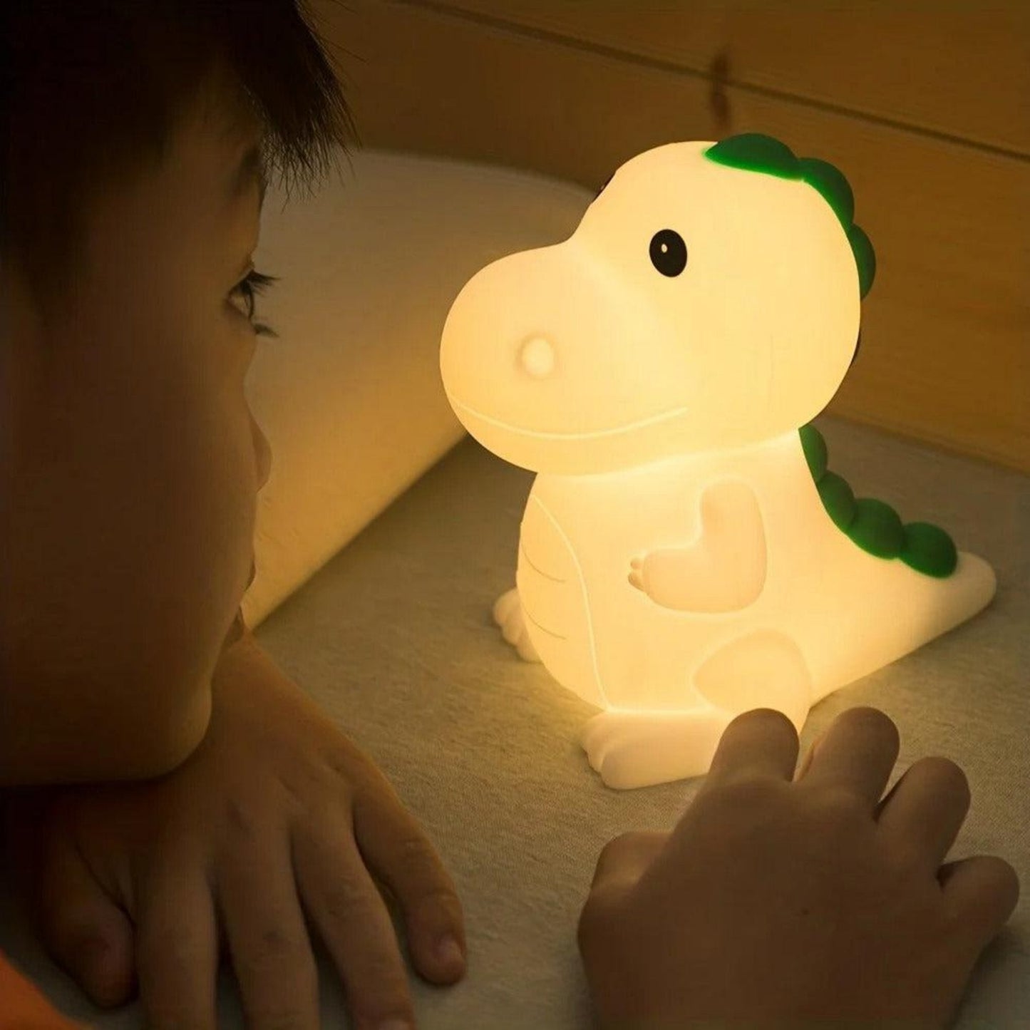 Nachtlicht Dino mit Farbwechsel und Batterie - Nachtlicht Kinder