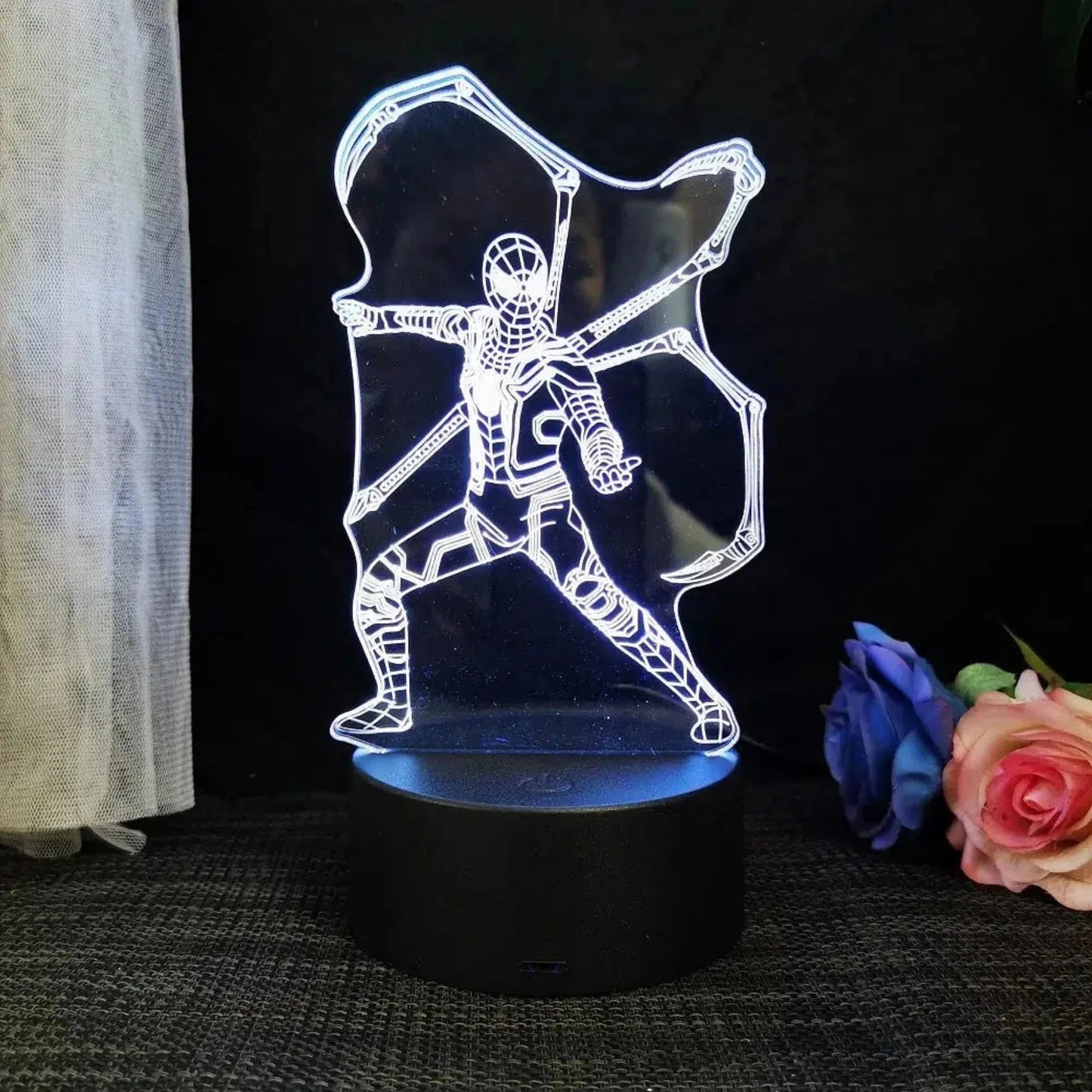 Nachtlicht Disney - Spiderman 3D LED Lampe mit Farbwechsel - Nachtlicht Kinder