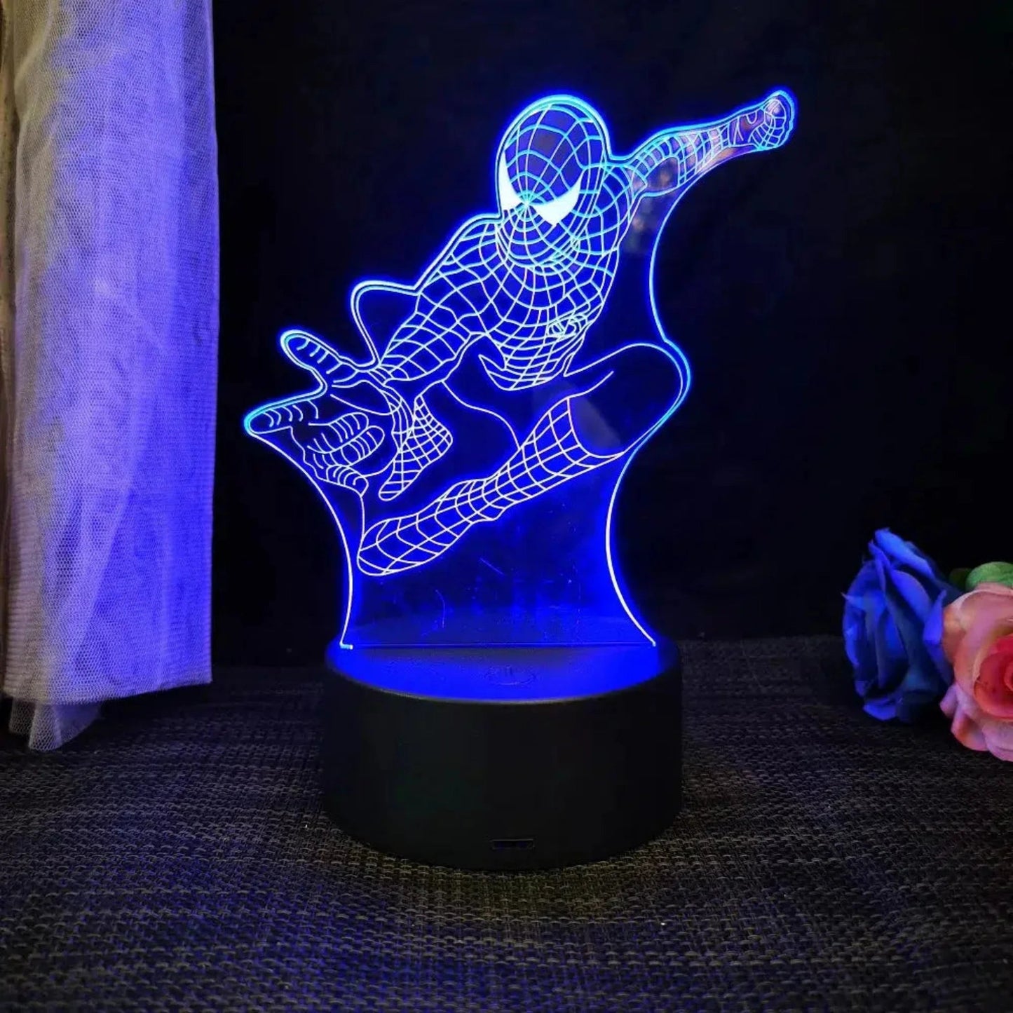 Nachtlicht Disney - Spiderman 3D LED Lampe mit Farbwechsel - Nachtlicht Kinder