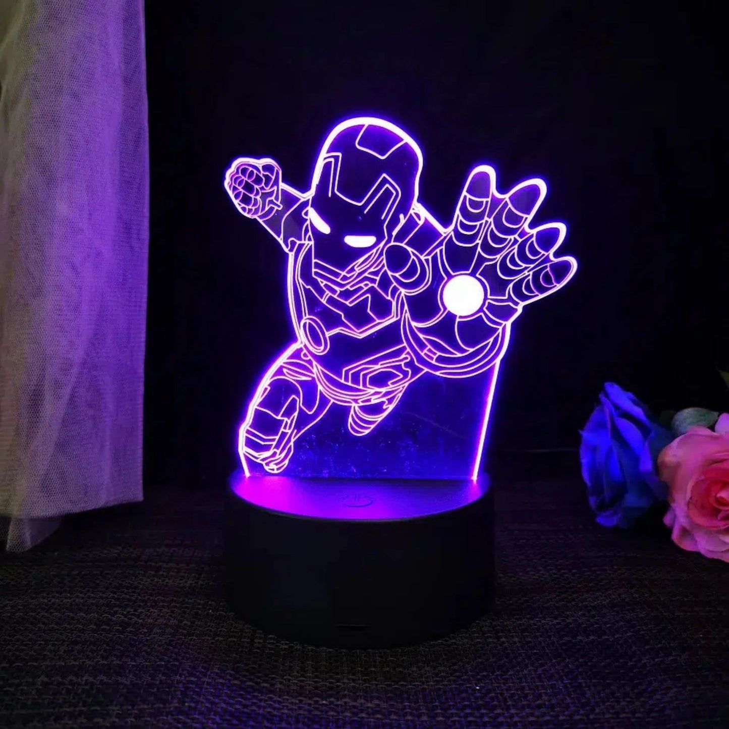 Nachtlicht Disney - Spiderman 3D LED Lampe mit Farbwechsel - Nachtlicht Kinder