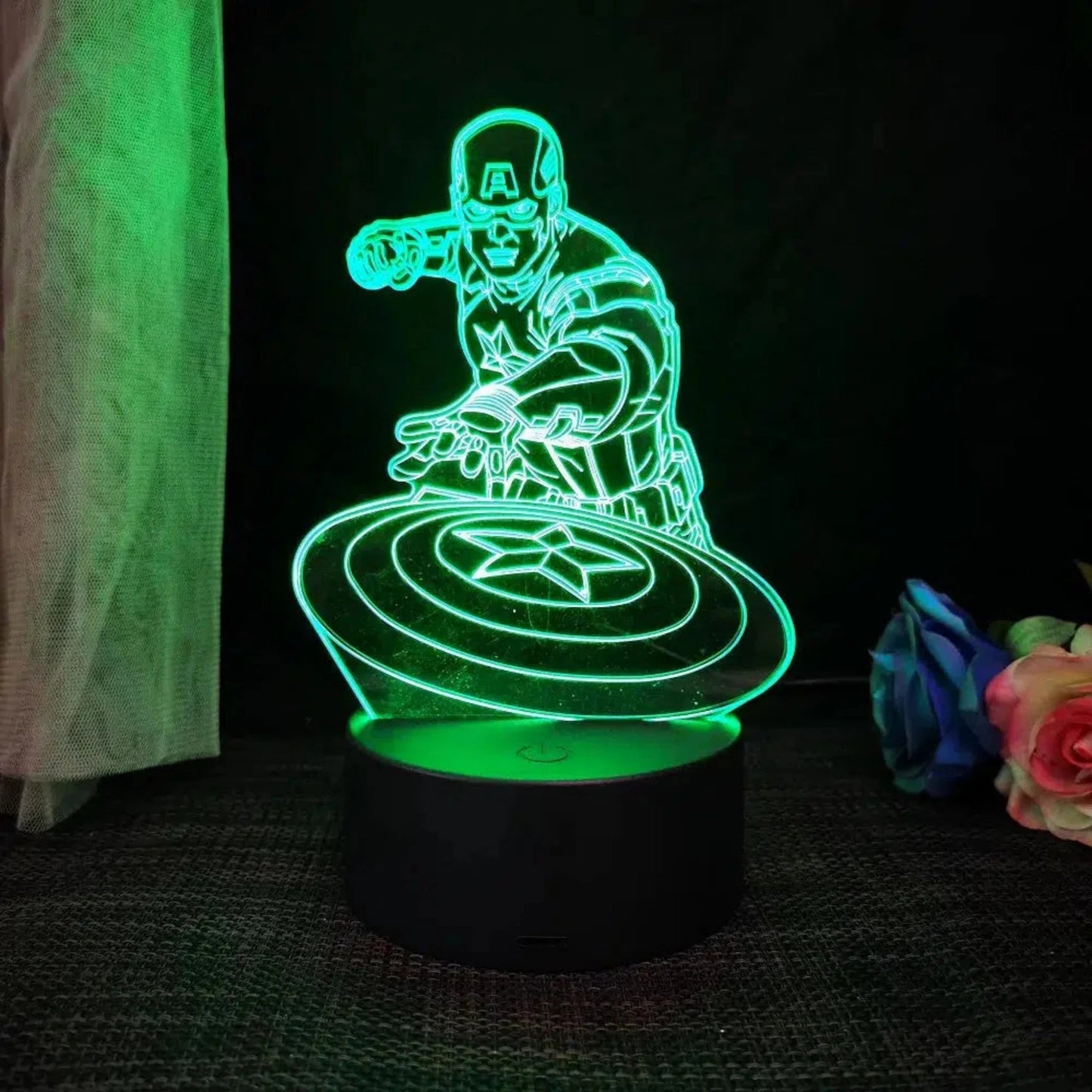 Nachtlicht Disney - Spiderman 3D LED Lampe mit Farbwechsel - Nachtlicht Kinder