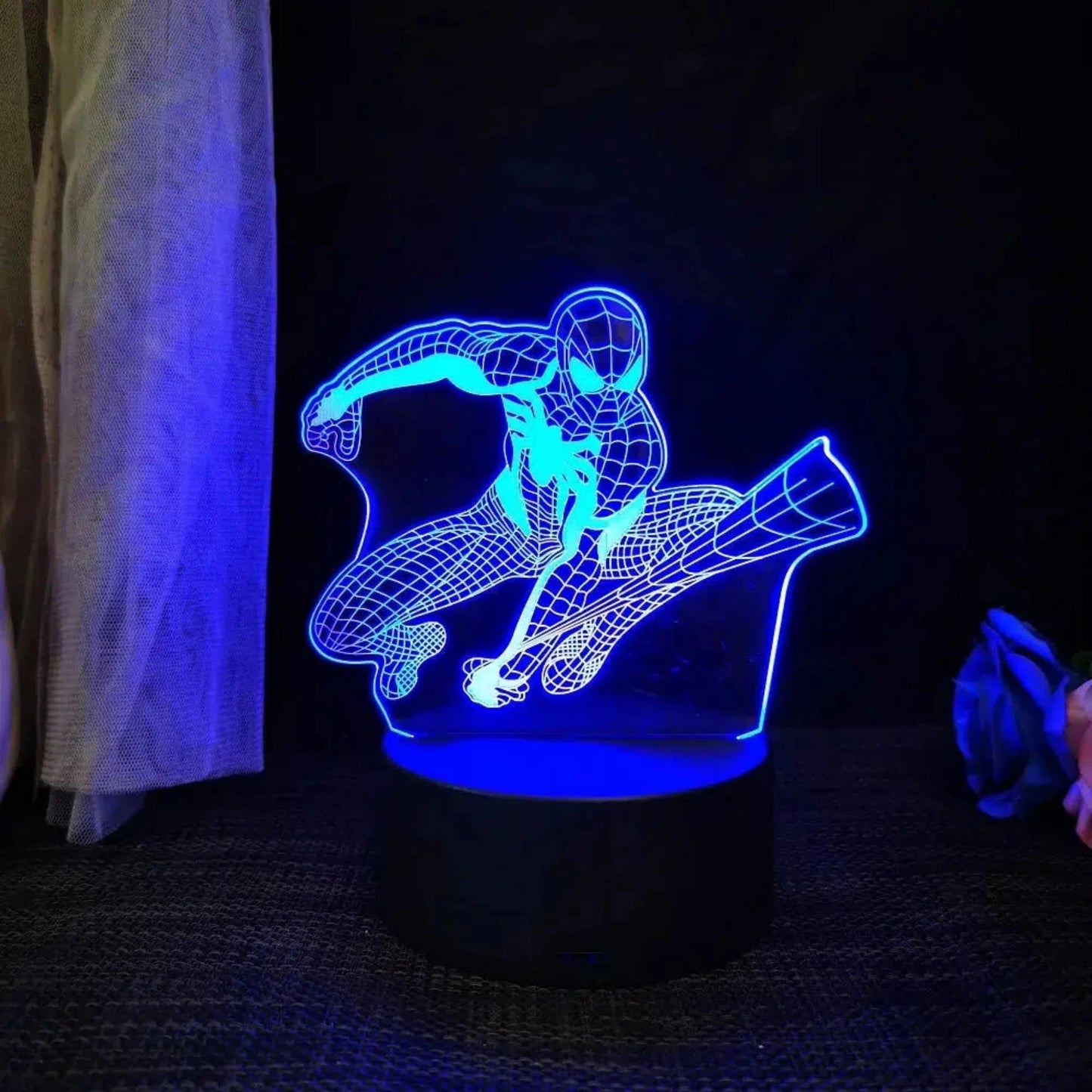 Nachtlicht Disney - Spiderman 3D LED Lampe mit Farbwechsel - Nachtlicht Kinder