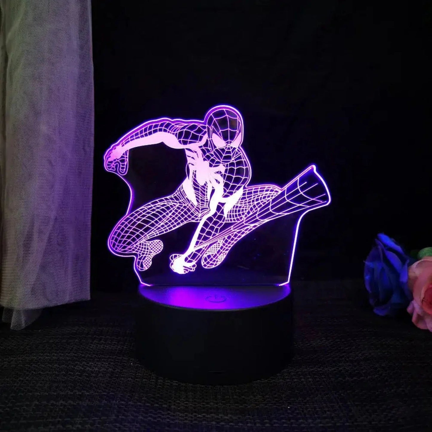 Nachtlicht Disney - Spiderman 3D LED Lampe mit Farbwechsel - Nachtlicht Kinder