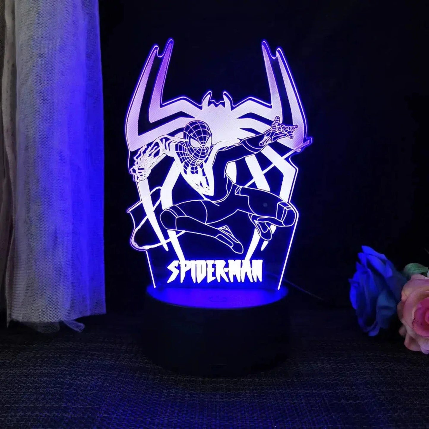 Nachtlicht Disney - Spiderman 3D LED Lampe mit Farbwechsel - Nachtlicht Kinder