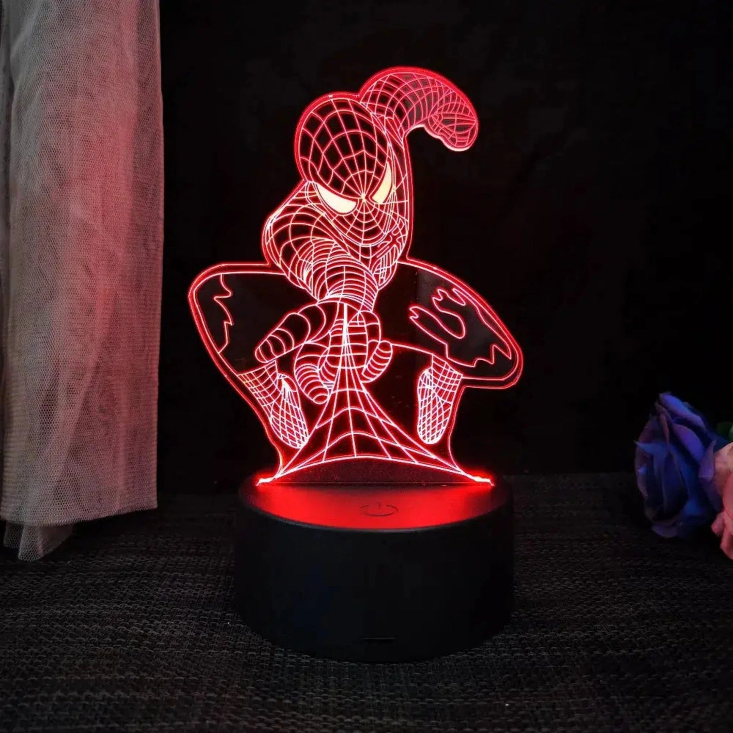 Nachtlicht Disney - Spiderman 3D LED Lampe mit Farbwechsel - Nachtlicht Kinder