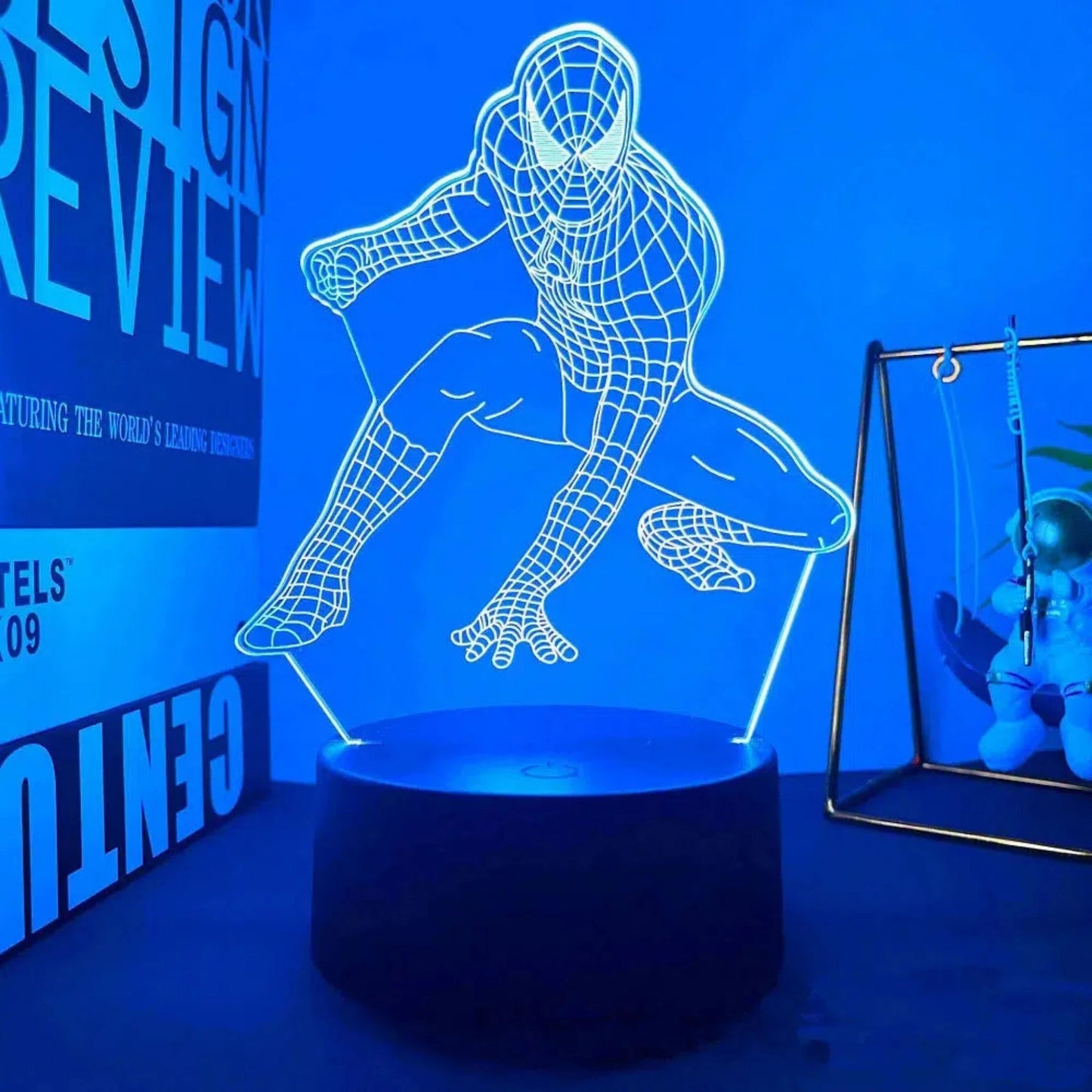 Nachtlicht Disney - Spiderman 3D LED Lampe mit Farbwechsel - Nachtlicht Kinder