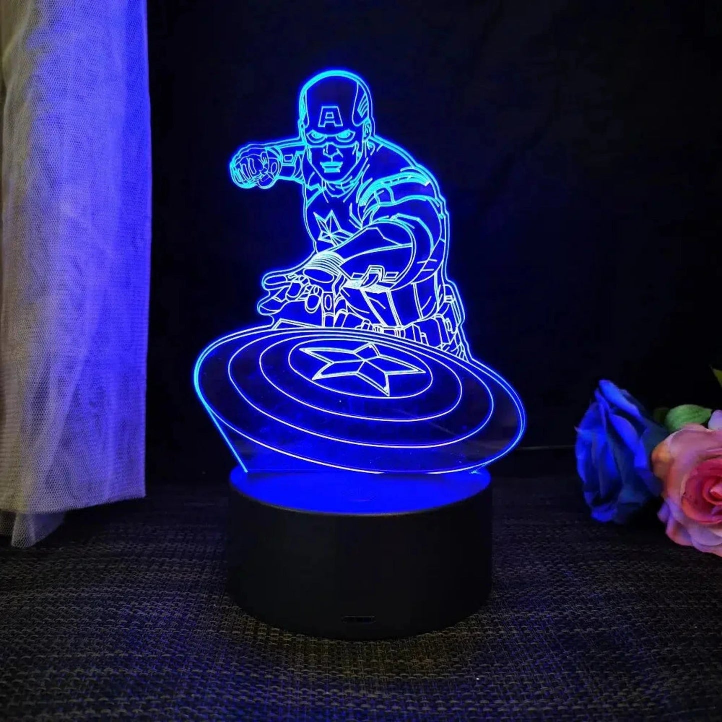 Nachtlicht Disney - Spiderman 3D LED Lampe mit Farbwechsel - Nachtlicht Kinder