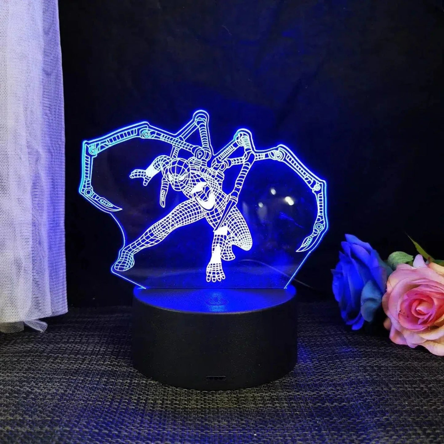 Nachtlicht Disney - Spiderman 3D LED Lampe mit Farbwechsel - Nachtlicht Kinder