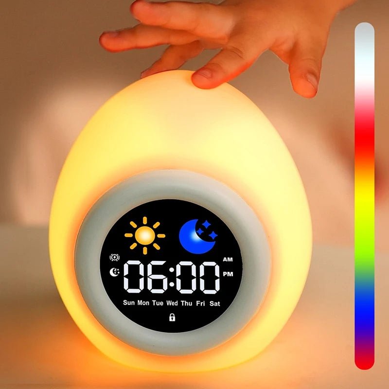 Nachtlicht Ei & Wecker Nachtlicht – Alarm Clock für Kinder - Nachtlicht Kinder