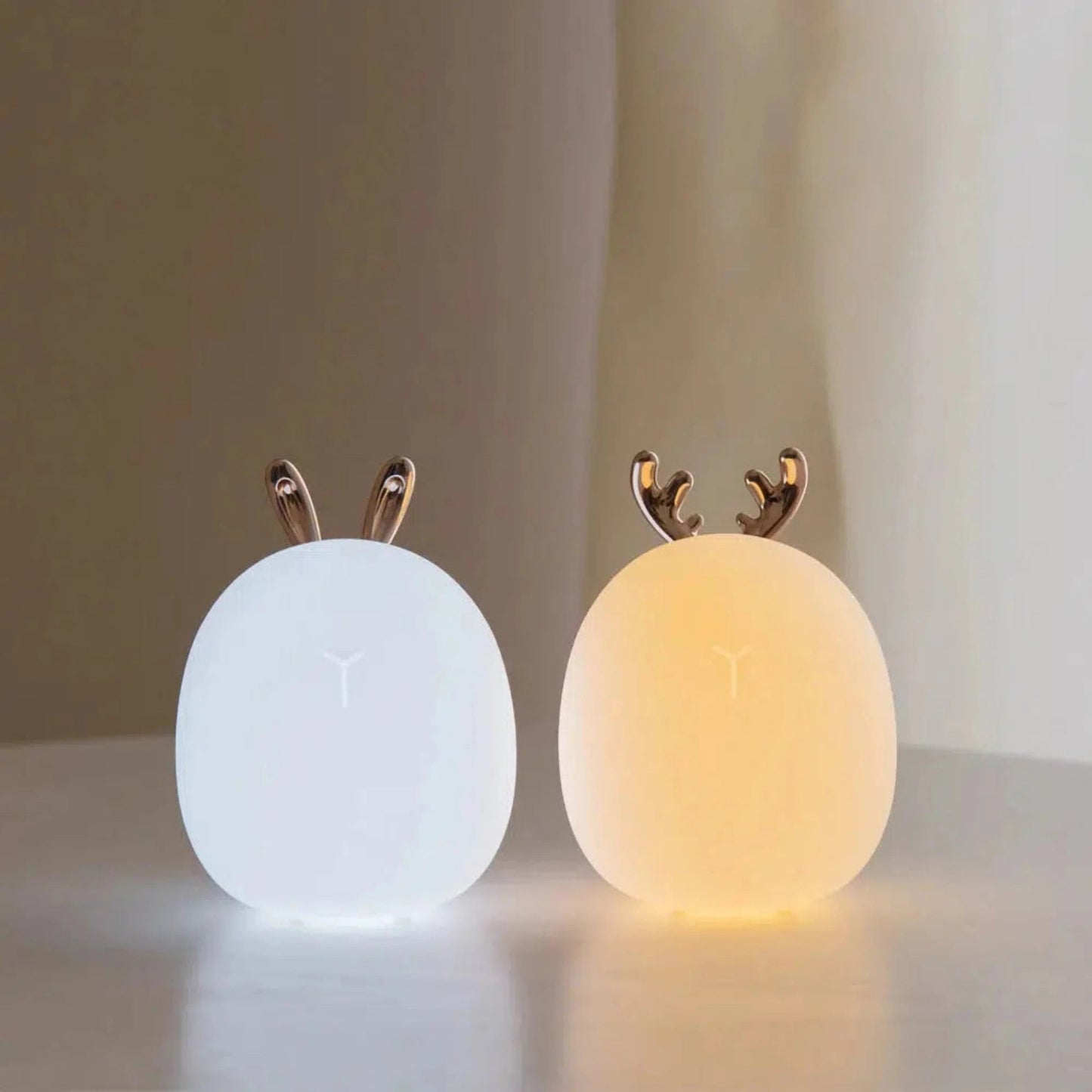 Nachtlicht Hase im skandinavischen Stil aus weichem Silikon – USB wiederaufladbar - Nachtlicht Kinder