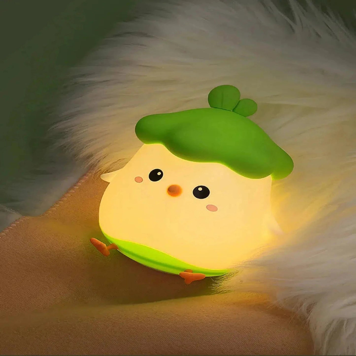 Nachtlicht Küken aus Silikon – USB wiederaufladbare Schlummerleuchte für Kinder - Nachtlicht Kinder